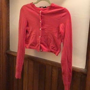 Cute Coral crop cardigan from The Limited (SMALL)